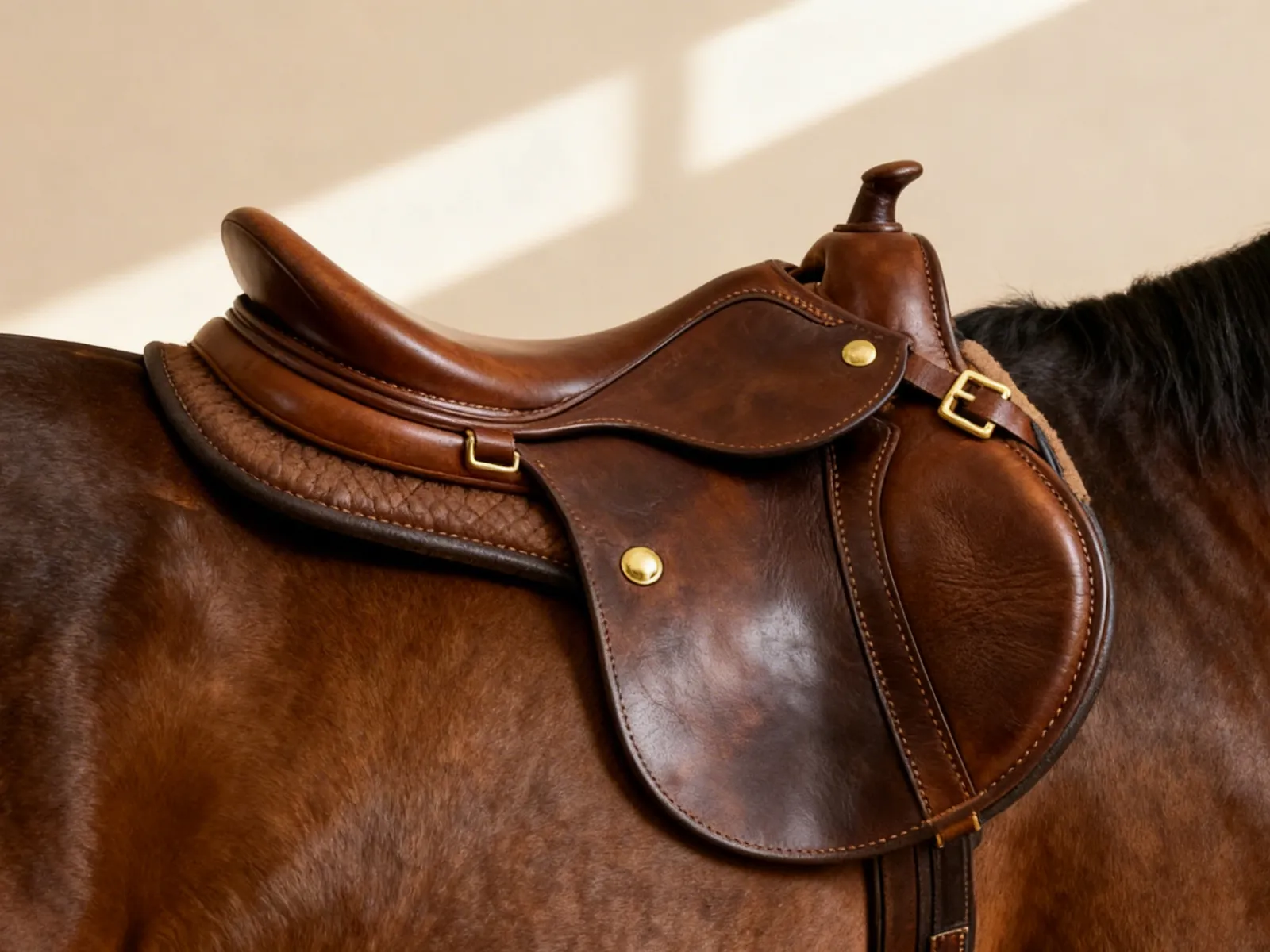 Sela de couro legítimo completa