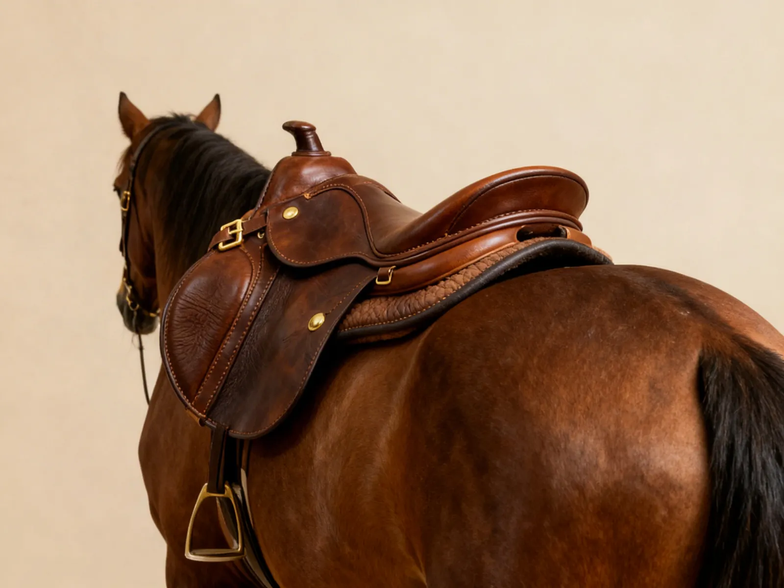 Sela de couro legítimo completa